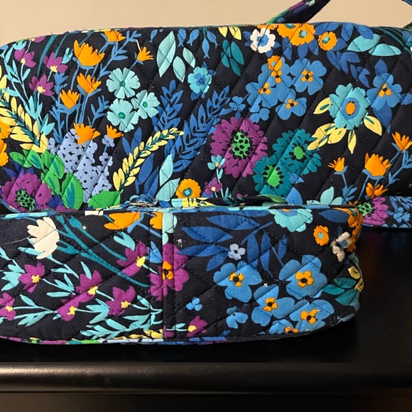 Vera Bradley Retired Midnight Blues Large Tote Bag with Matching Crossbody Bag - Picture 4 of 9